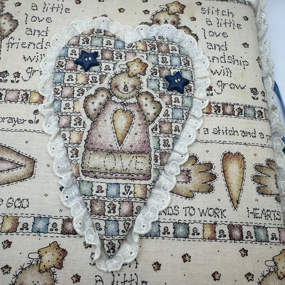 1997 Peace Creek Angel Collection Wrapped 3‎ Ring Binder Cotton Sew Quilt Craft